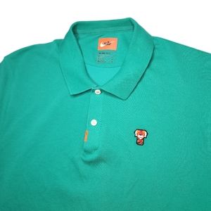 NIKE Mens Tiger Woods Frank The Tiger Short Sleeve Rare Green Golf Polo - Large